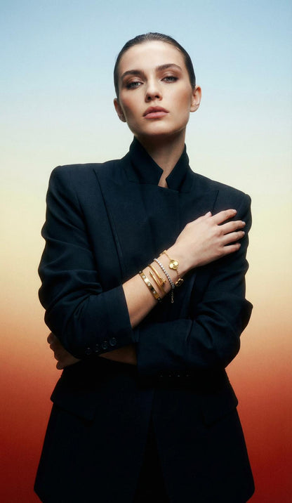 18K Gold Curated Bracelet Stack