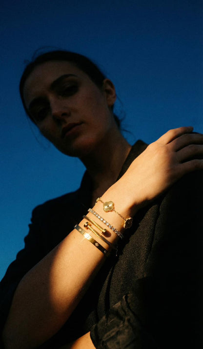 18K Gold Curated Bracelet Stack